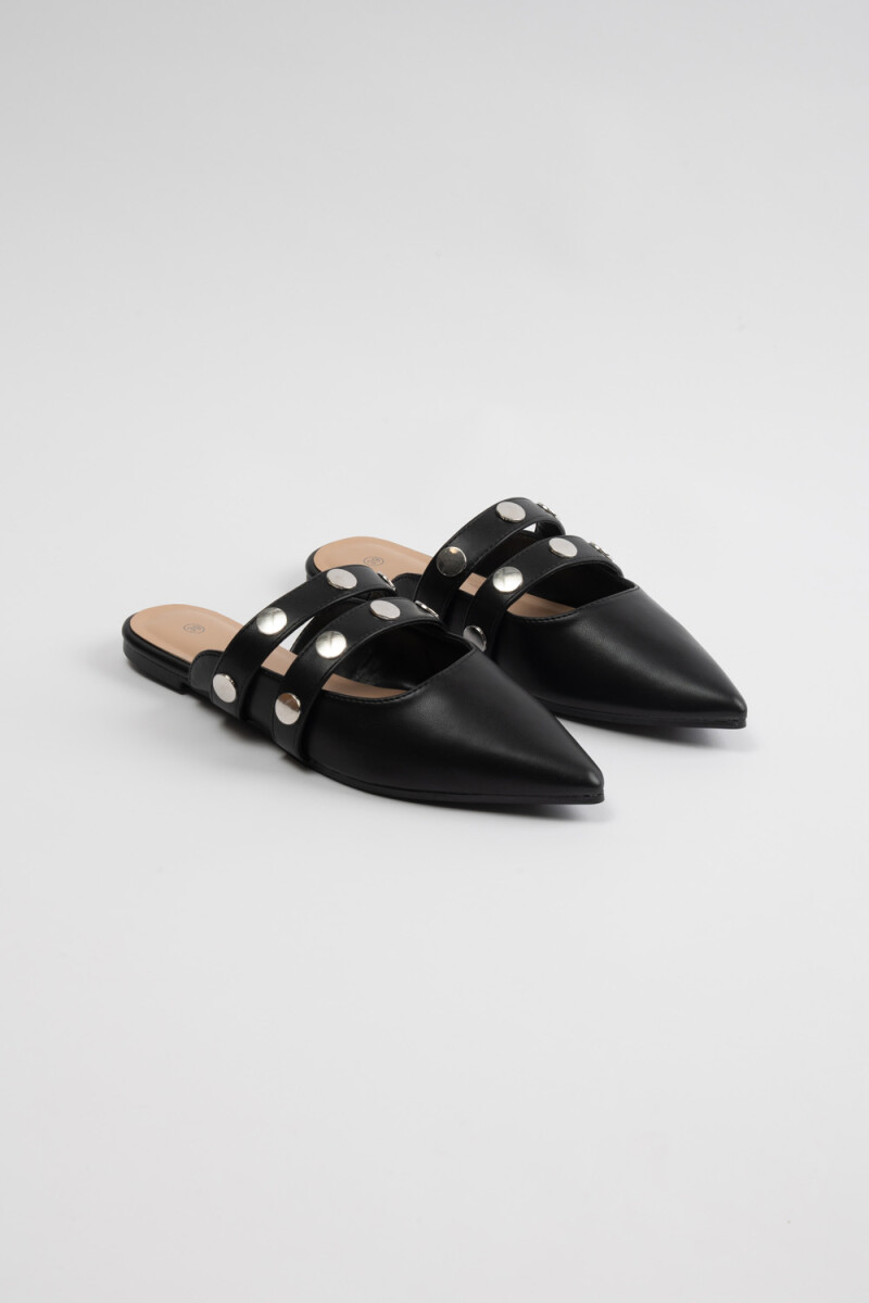 Zueco tachas Negro