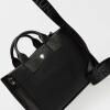 Cartera de Mano Capri En Cuero Graneado Negro