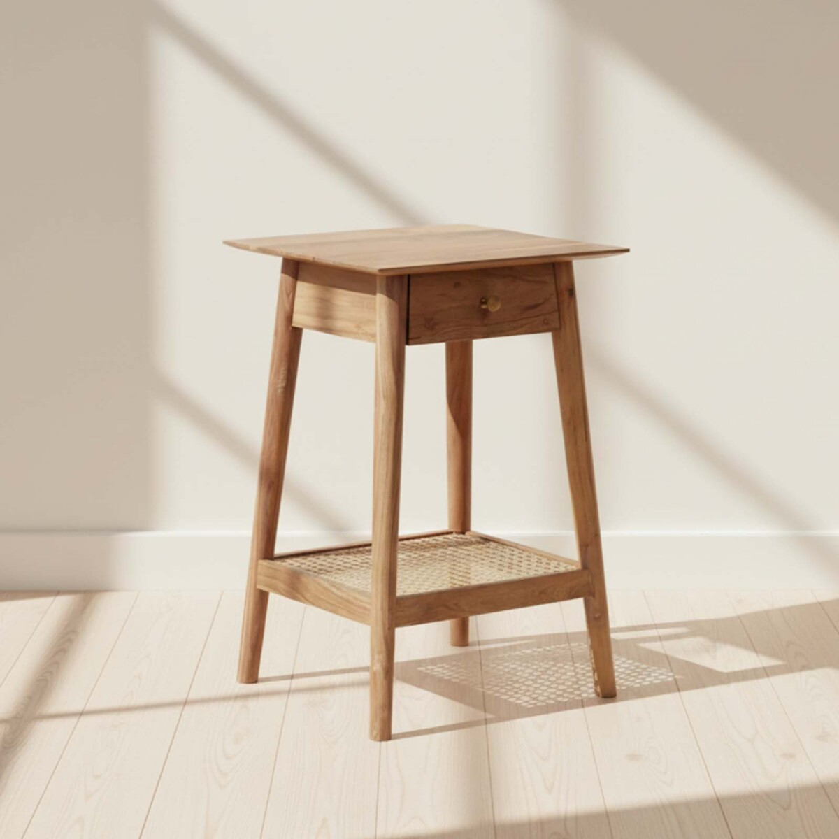 MESA LATERAL - MADERA NATURAL-BEIGE LIGHTHOUSE NATURAL 