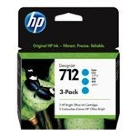 HP 712 - Paquete de 3 - 29 ml - cián - original - DesignJet - cartucho de tinta - para DesignJet Studio, T210, T230, T250, T630, HP 712 - Paquete de 3 - 29 ml - cián - original - DesignJet - cartucho de tinta - para DesignJet Studio, T210, T230, T250, T630,