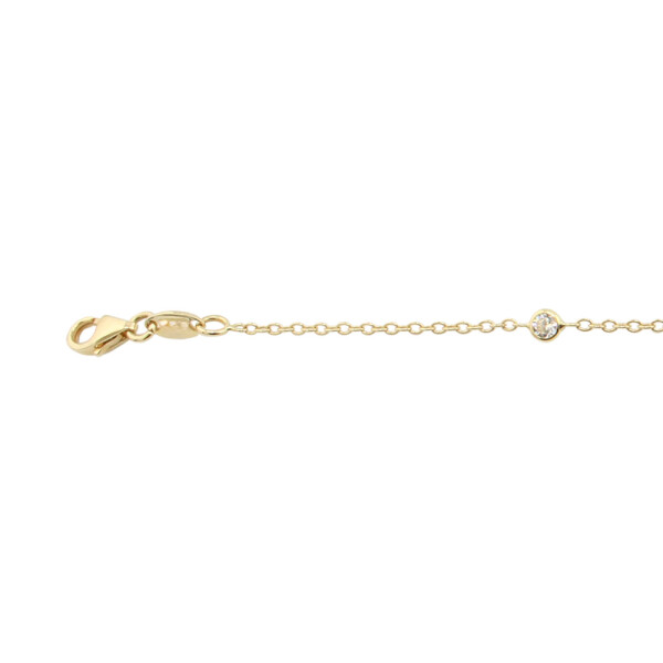 Pulsera Lu de oro amarillo 18k con crconias Pulsera Lu de oro amarillo 18k con crconias