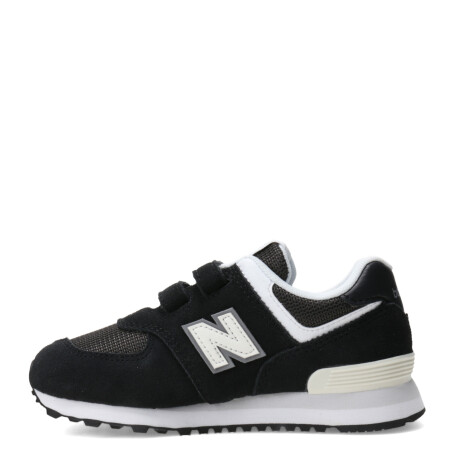 Championes de Niños New Balance P574 Velcro Negro - Blanco