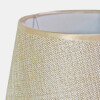 LAMPARA BEIGE/PLATA P/MESA 37X22CM Unica