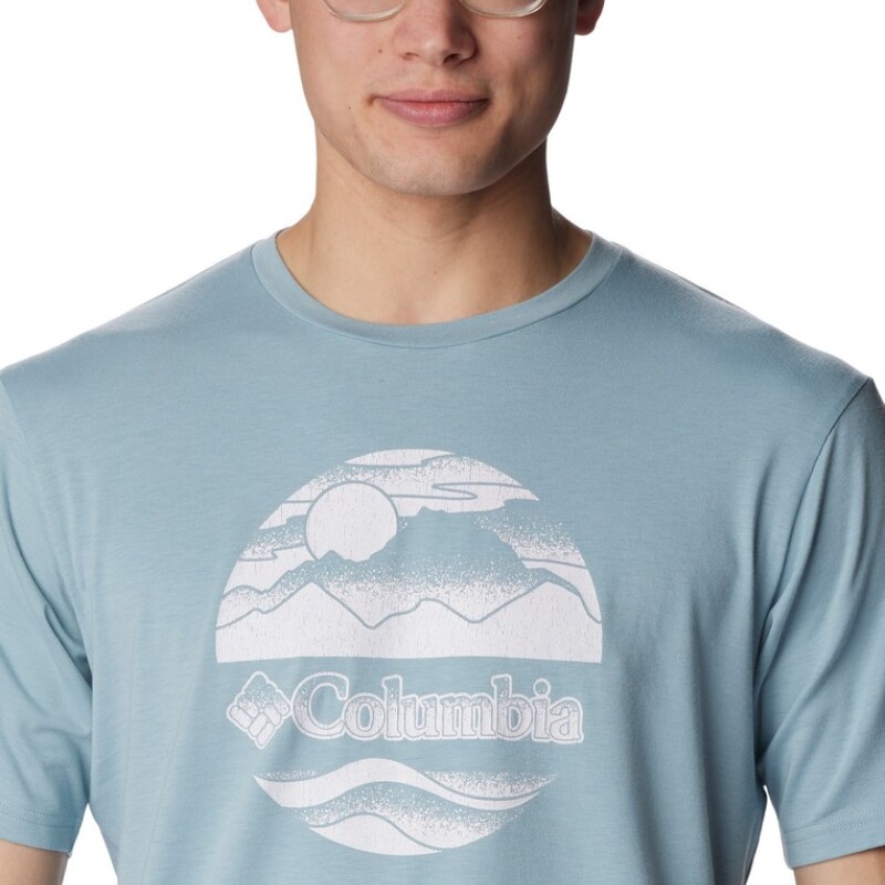 Remera Sun Trek Hombre STONE BLUE