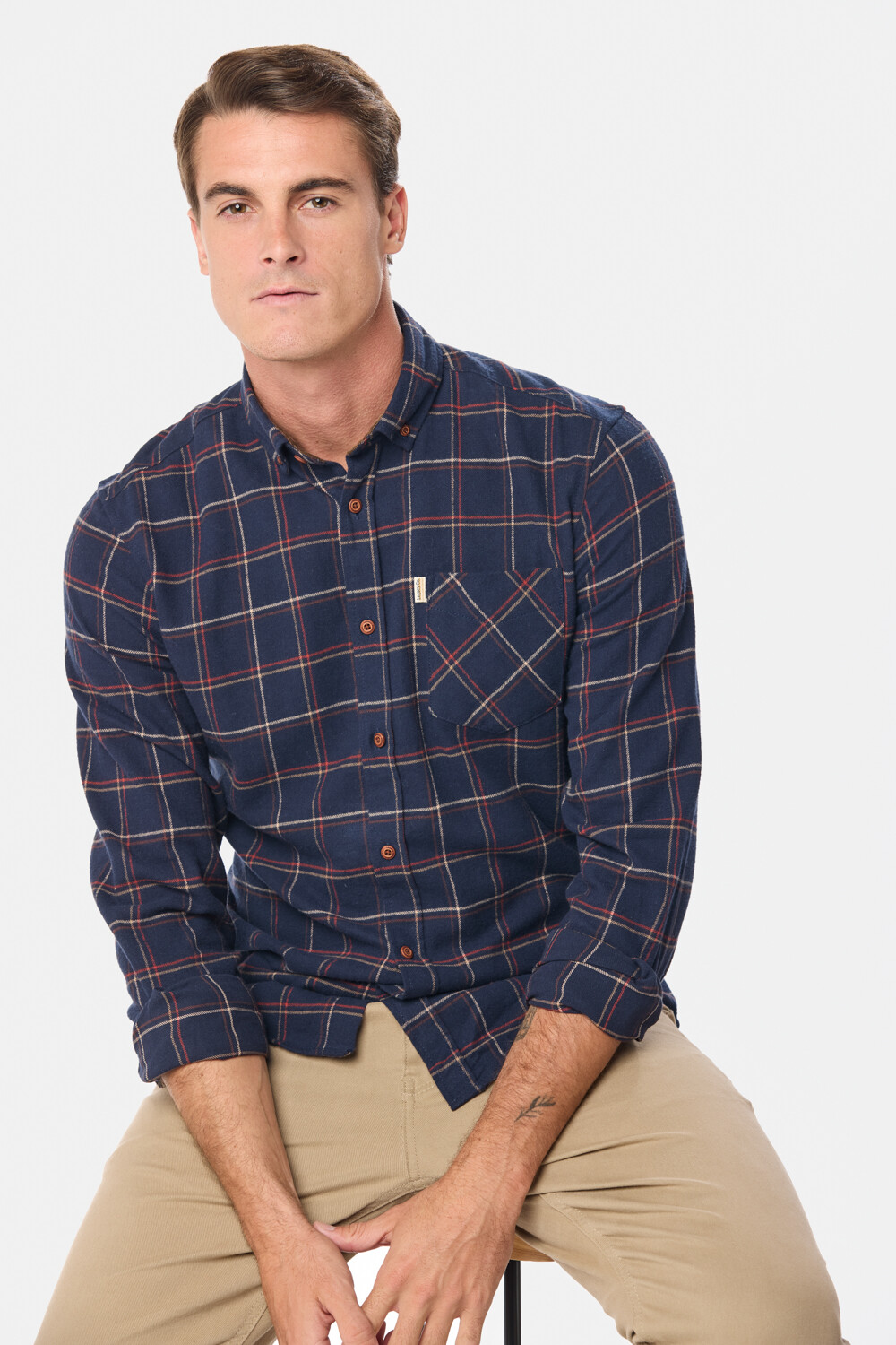 CAMISA DE VIYELA Azul