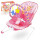 Silla Mecedora Bouncer Para Bebe C/Vibración Sonido Rosa