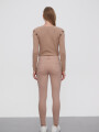 Pantalon Bardot Beige Oscuro