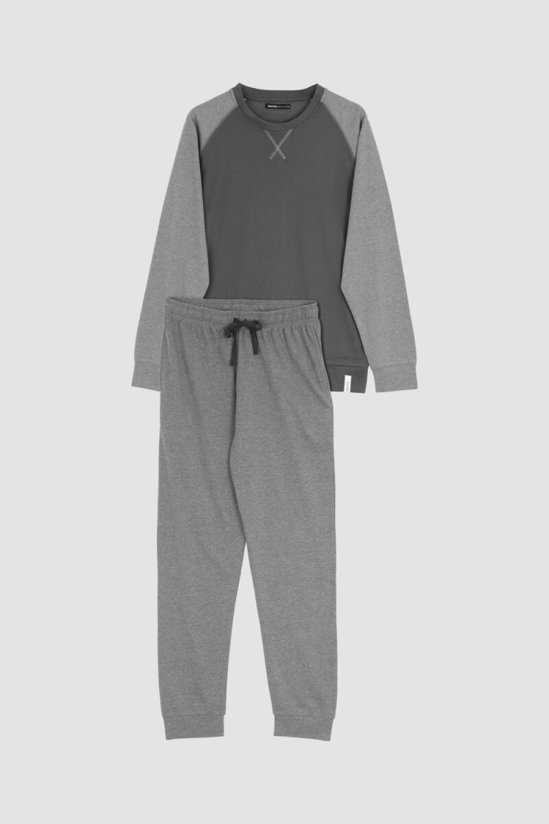 Pijama hombre athletic - Gris melange 