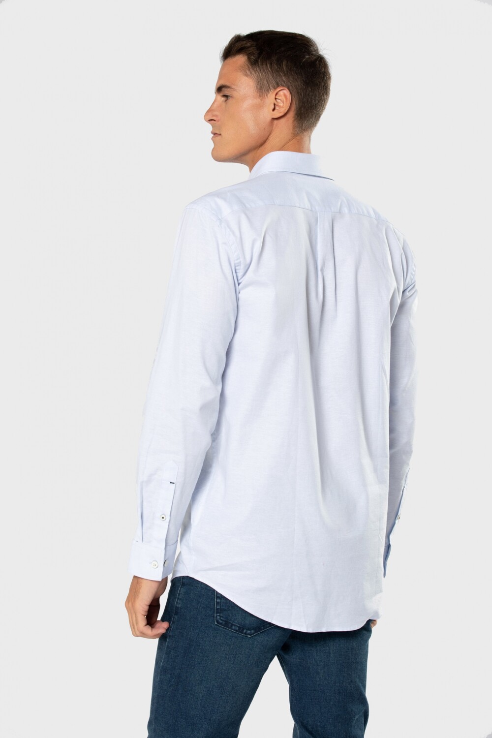 CAMISA OXFORD LISA Celeste