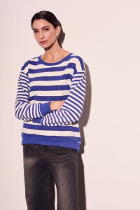 Sweater Rayado Multi Azul Francia
