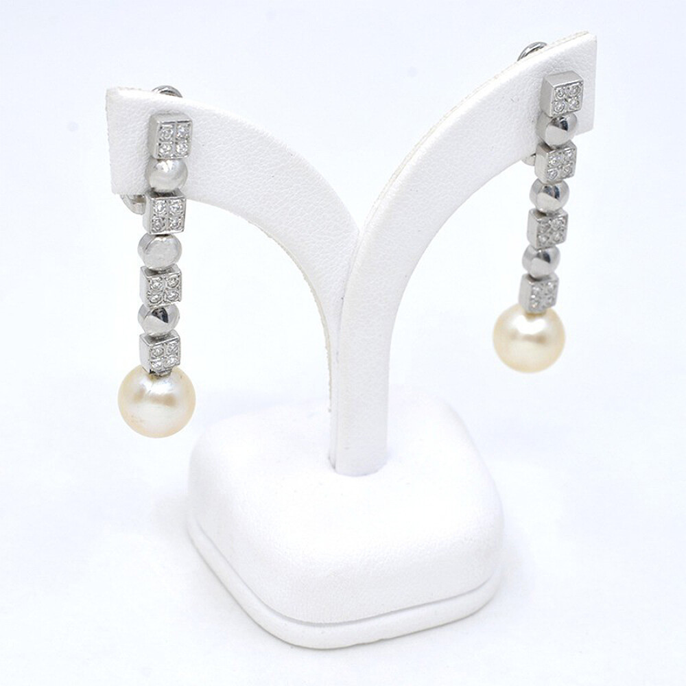 Caravanas En Oro 18K, Brillantes Y Perlas De Cultivo Caravanas En Oro 18K, Brillantes Y Perlas De Cultivo