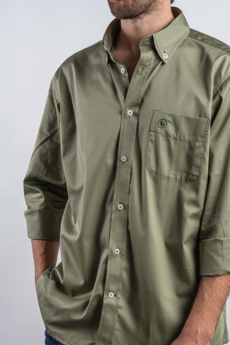 Camisa Casual Brixton Verde Oliva