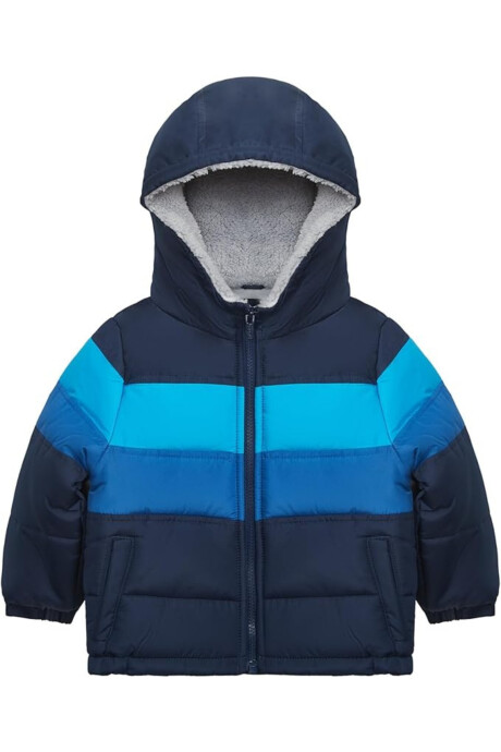Campera resistente al agua, diseño colorblock Campera resistente al agua, diseño colorblock