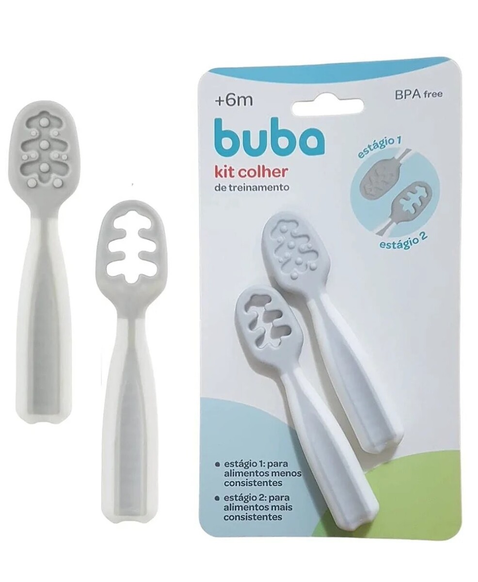 Cucharas de entrenamiento BLW - gris 