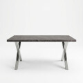Mesa Comedor Con Patas Cromadas Mesa Comedor Con Patas Cromadas