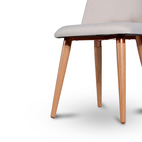 Silla Drop - Tela Rústica Linked 02 (Beige)