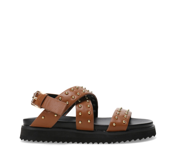 Sandalias de Niña MINI Miss Carol PELLY con tachas Tan