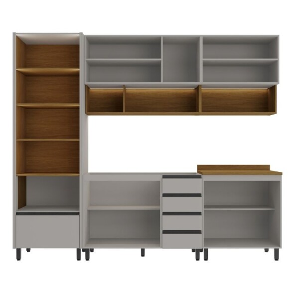 COCINA MODULADA 2.70 MT CON LUZ - ALMA COCINA MODULADA 2.70 MT CON LUZ - ALMA