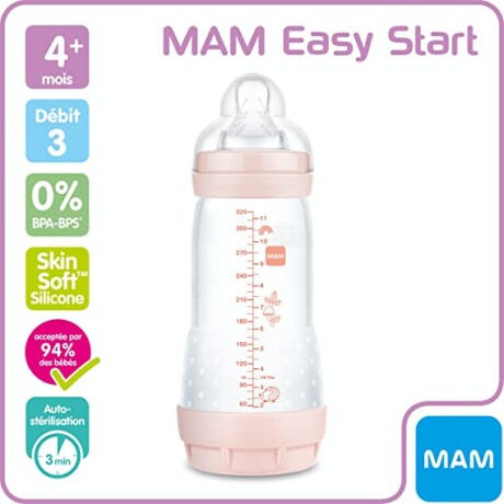 Mam Easy Start Biberón Anticólico Gris 4 Meses 320ml