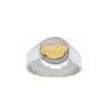 Anillo Profesión Asistente social-Plata y Oro-Sin Piedra-AP5001 Sinpiedra