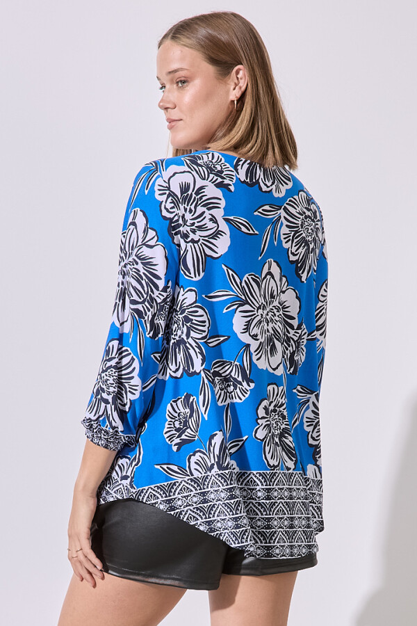 Blusa Printed AZUL/MULTI