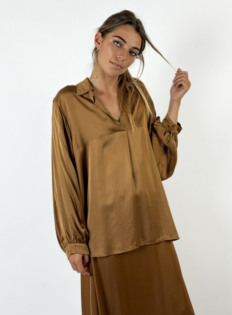 BLUSA GINA - CAMEL 