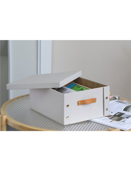 CAJA ORGANIZADOR C/ASA 26.5X31.5X14.5CM TELA CREMA CAJA ORGANIZADOR C/ASA 26.5X31.5X14.5CM TELA CREMA