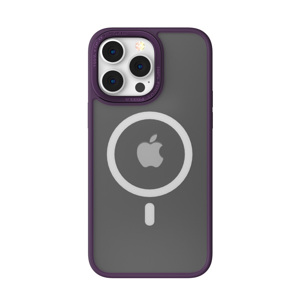Protector case anti-shock magnética iphone 14 devia c/ borde metálico - Purple 
