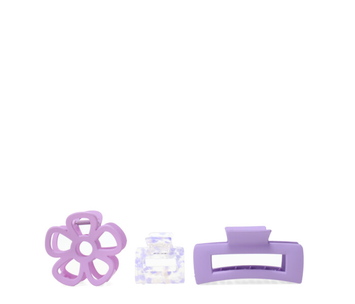 Broche de Mujer Miss Carol Broche de pelo pack x3 Lila