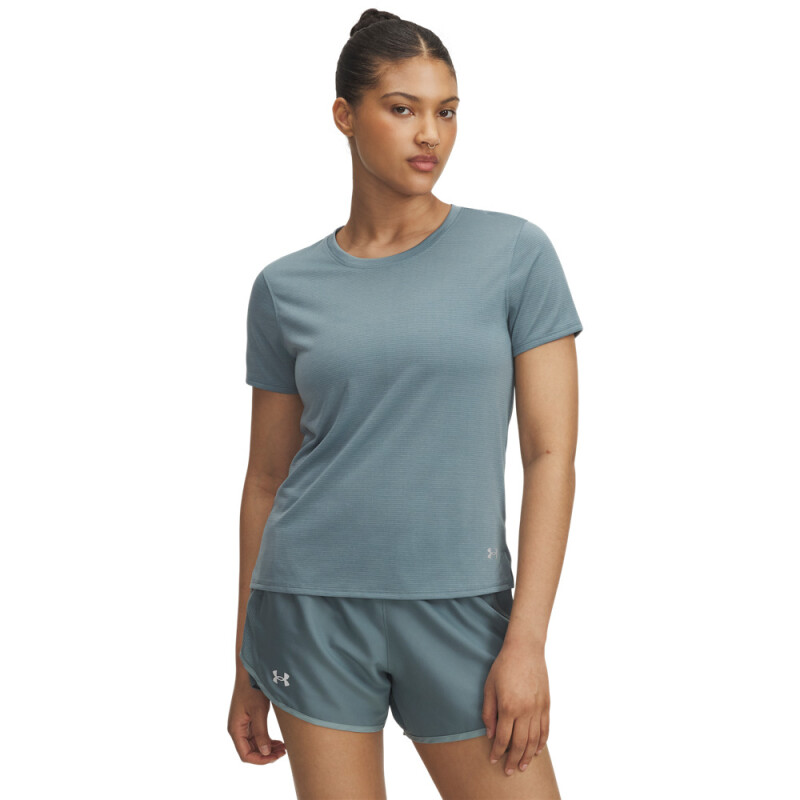 UA Launch Shortsleeve-YLW BLU-587