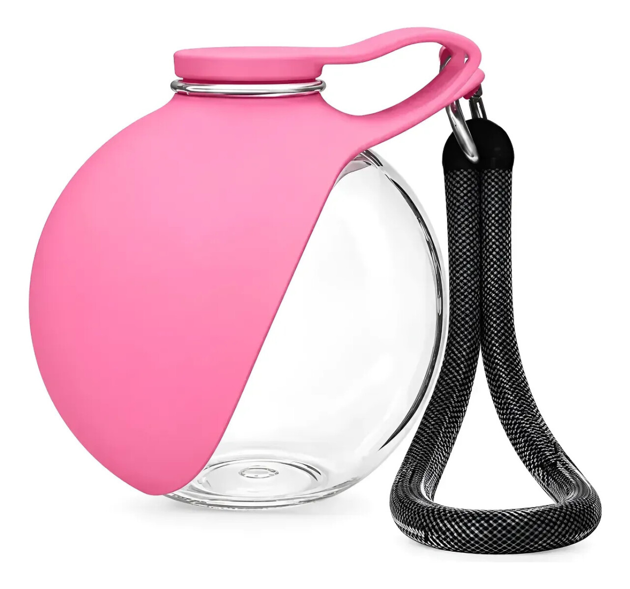 Bebedero Portatil Silicona Para Perros Y Gatos - ROSA 