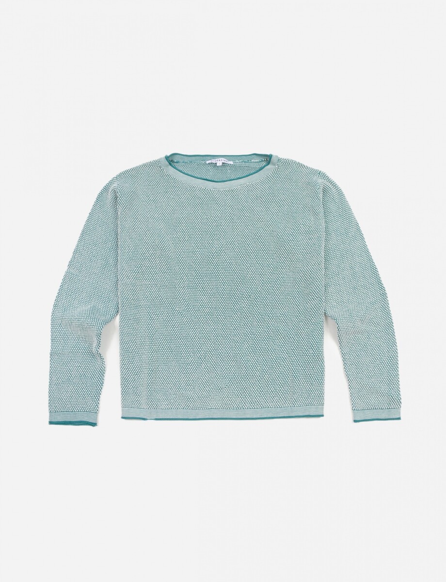 Sweater jaspeado - Mujer - VERDE 