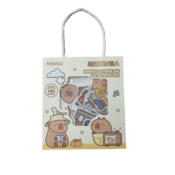 Stickers capibara 40pcs diseño 3