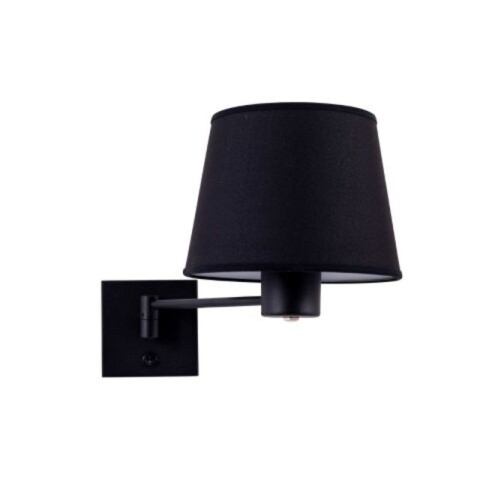 APLIQUE CON BRAZO SIMPLE Y PANTALLA CONICA 1L E27 NEGRO APLIQUE CON BRAZO SIMPLE Y PANTALLA CONICA 1L E27 NEGRO