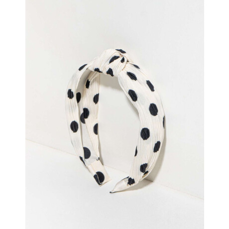 Vincha Con Lunares Combinacion Bicolor