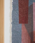 Cuadro Veluni de papel reciclado multicolor celeste y rosa 60 x 90 cm