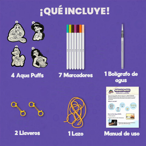 Set de Aqua Puffs Princesas Disney Skillmatics U