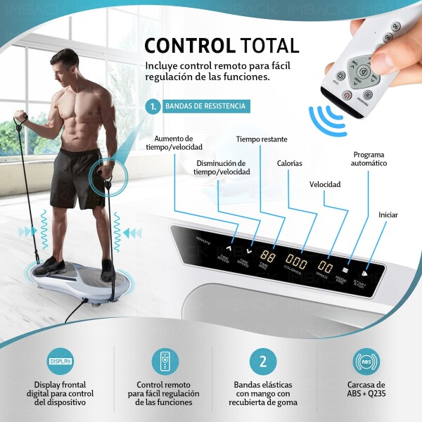 Plataforma Vibratoria Vibradora Control Remoto Power Fit Corporal Caminadora Entrenamiento Profesional Imback Plataforma Vibratoria Vibradora Control Remoto Power Fit Corporal Caminadora Entrenamiento Profesional Imback