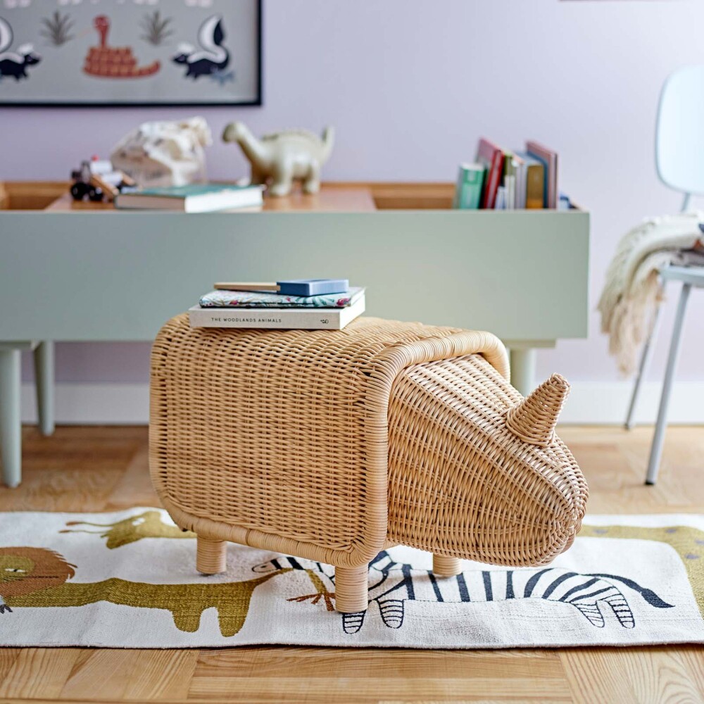 ALFOMBRA KIDS ALGODON NATURAL-BEIGE ANIMALITOS