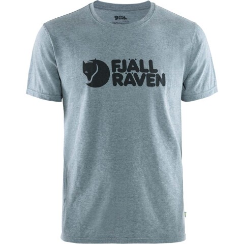 Polo Fjallraven Logo Hombre Uncle Blue-Melange