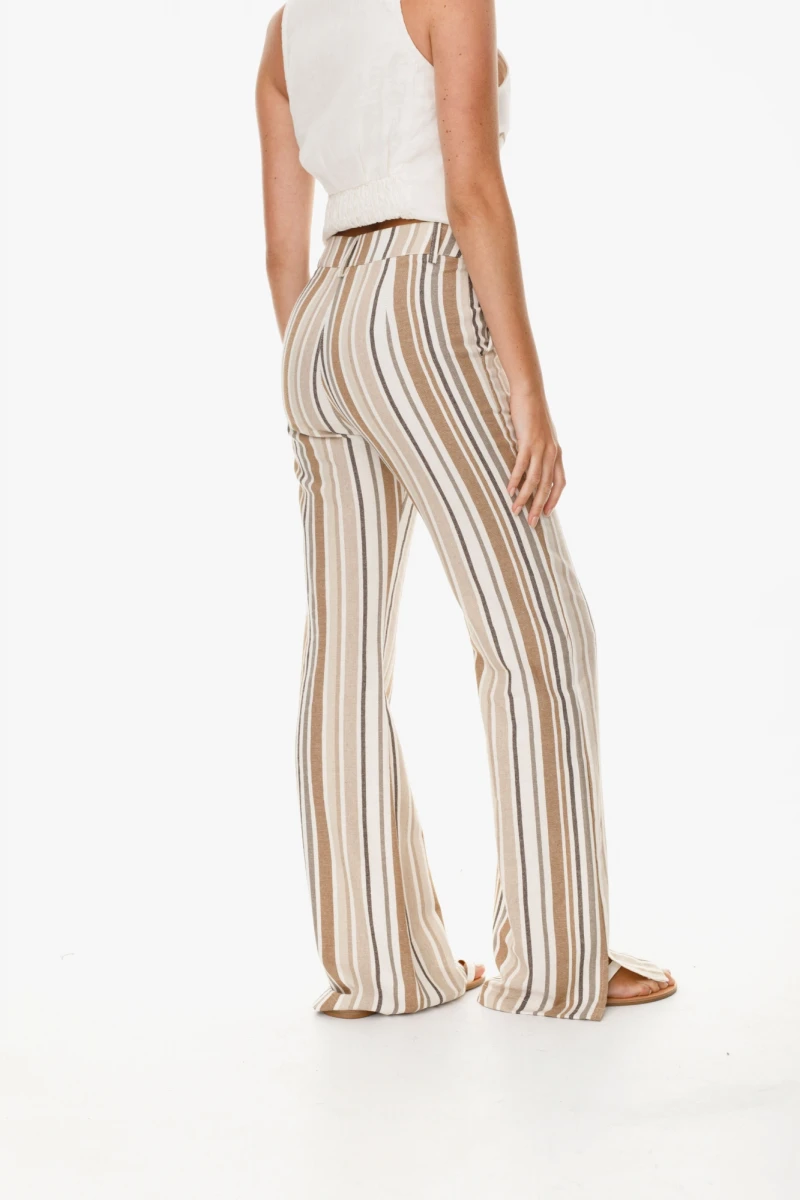 Pantalon Turin Stripe beige s