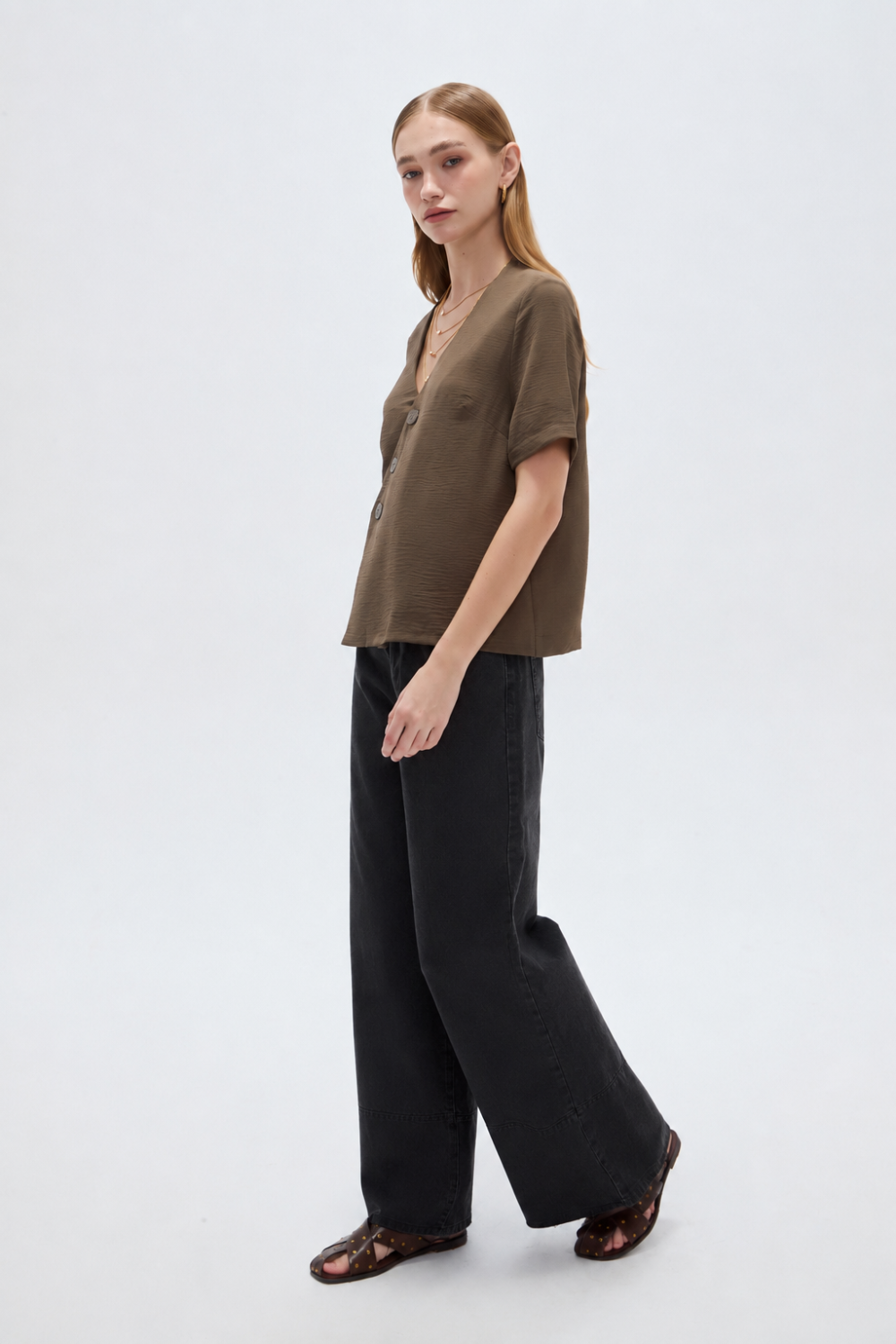 Blusa Ivolar Cafe
