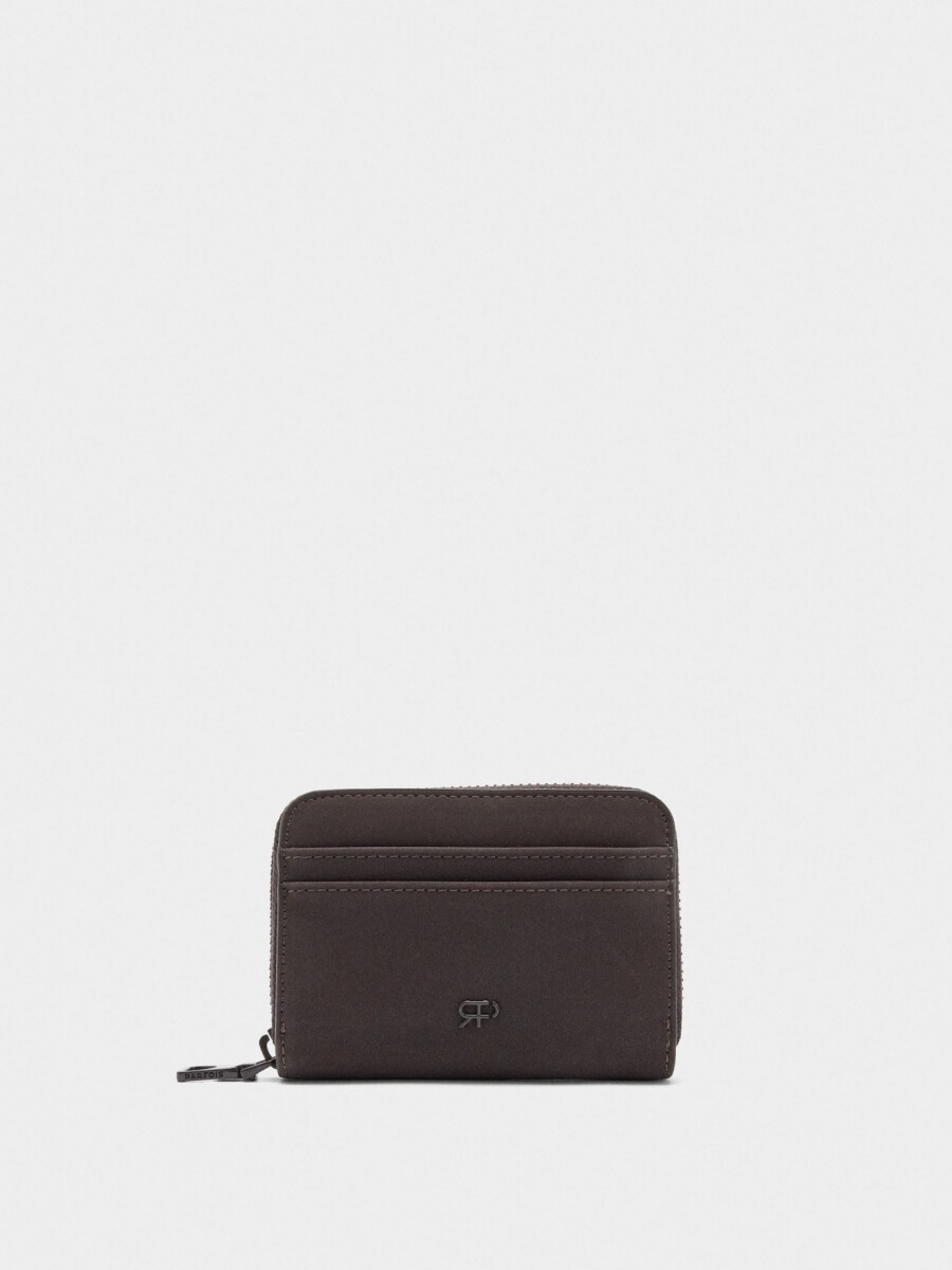 Cartera Lisa Con Textura Suave Xs marron