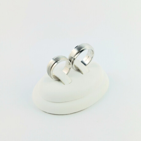 Alianzas Iara en Plata 925 Diametro interno 15.80 mm y 18.60 mm