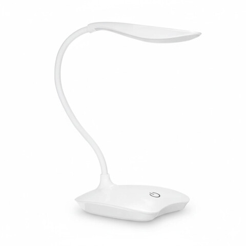 Lampara Led Con Base Mesa Escritorio Tactil Recargable Color Blanco