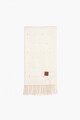 Pashmina con perlas crudo