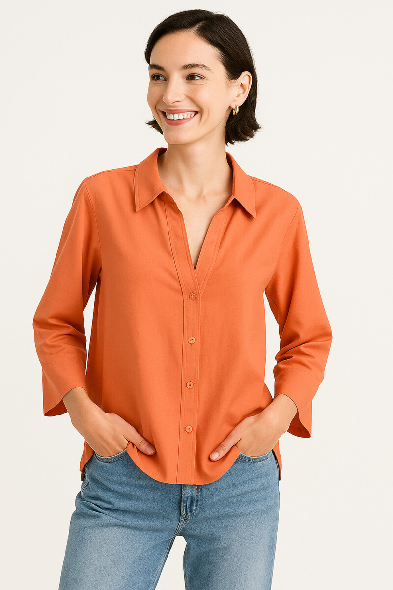 Camisa Kabak - Rojo Anaranjado 