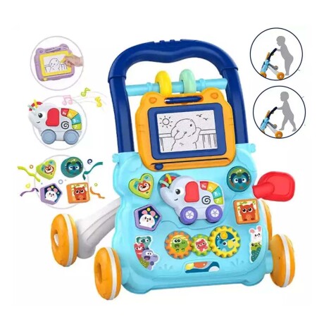 Caminador Andador de Bebé Musical Juegos Actividades Huanger Celeste