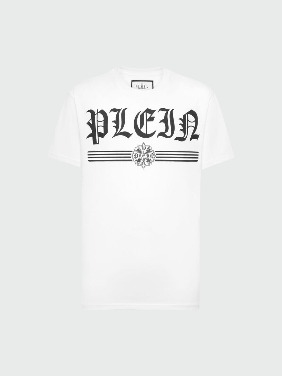 PHILIPP PLEIN - Camiseta cuello redondo estilo gótico plein Blanco
