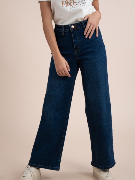 Pantalón ancho Azul
